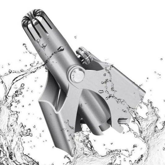Nose Hair Trimmer – Manual Stainless Steel Rotary Cutter for Men & Women