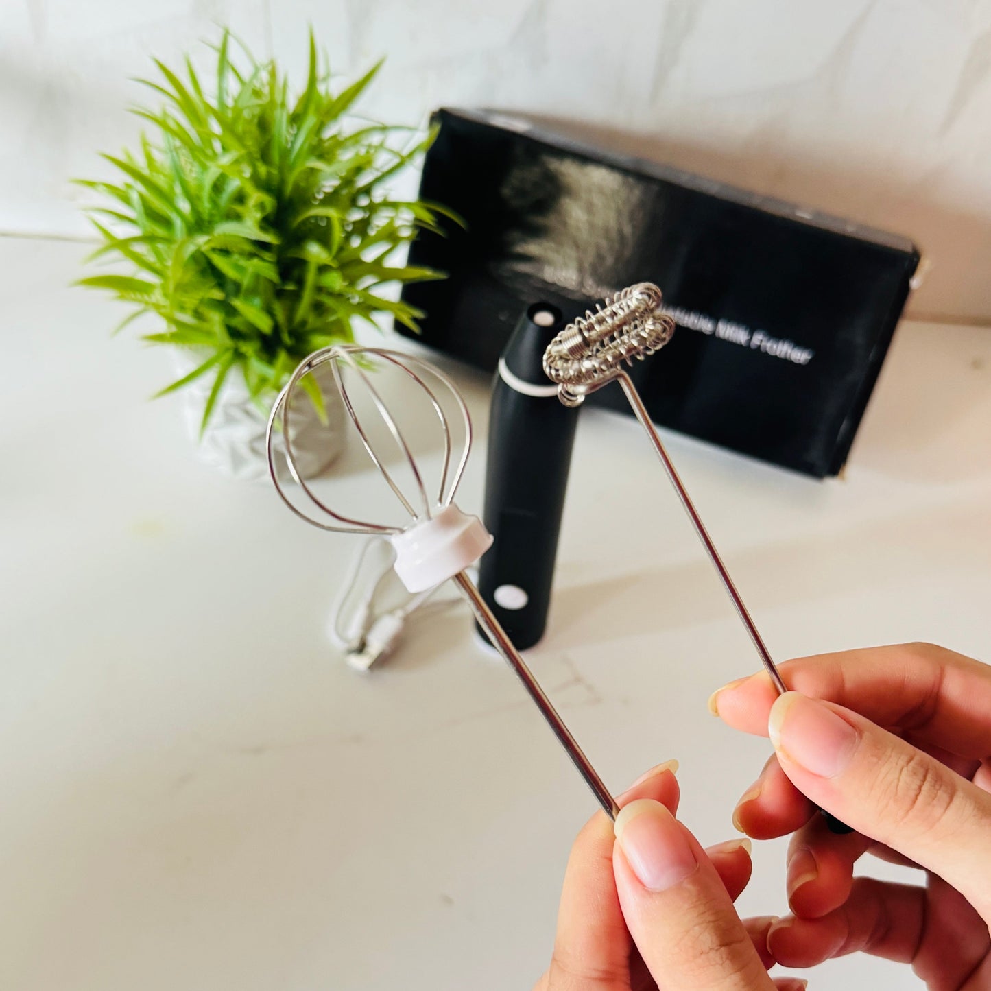 Rechargeable 2-in-1 Coffee Beater – 3 High Speeds