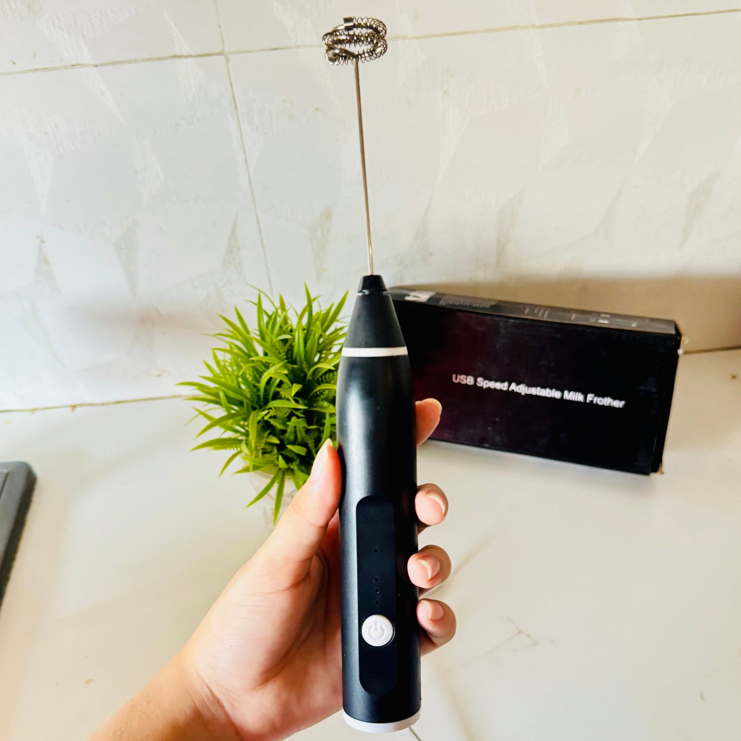 Rechargeable 2-in-1 Coffee Beater – 3 High Speeds