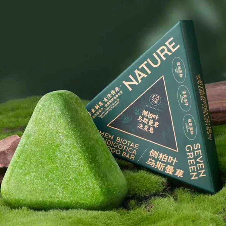 Seven Green Shampoo Bar - Nature Triangle Hair Care