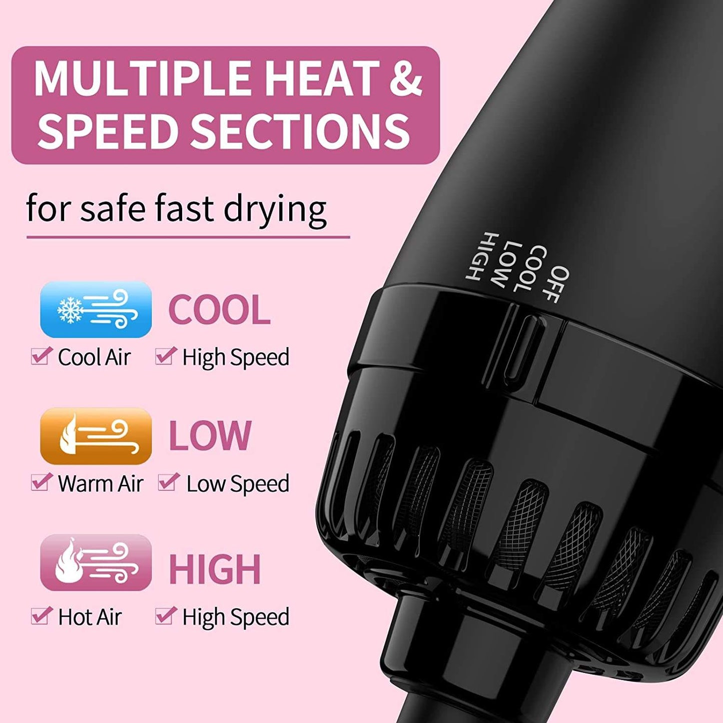 One Step Hot Air Brush Dryer & Straightener