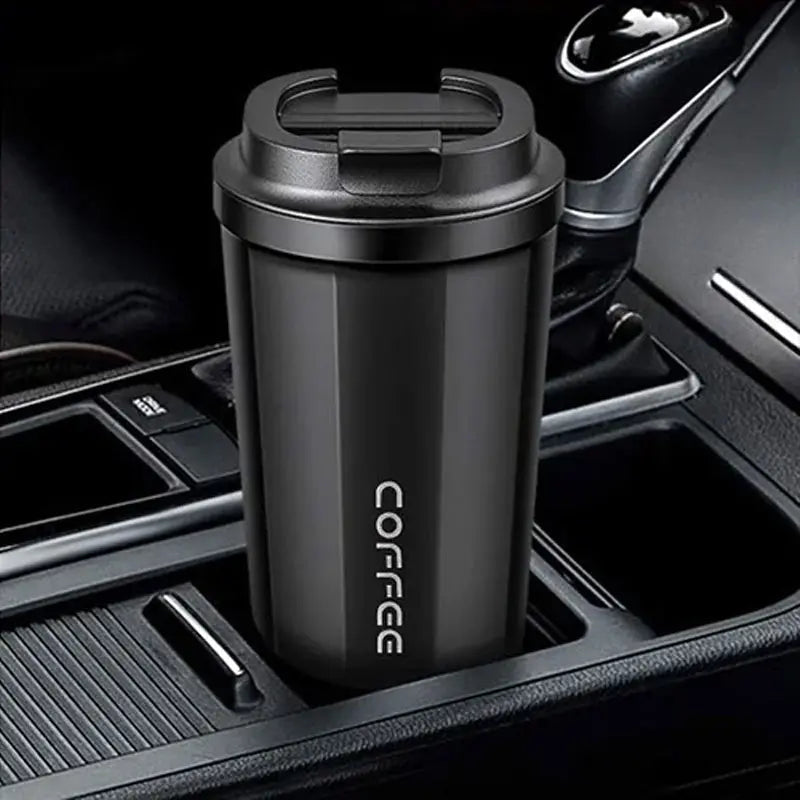 Stainless Steel Coffee Mug with Temperature Display
