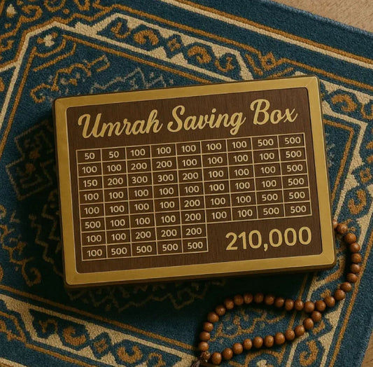 Umrah Saving Box – Secure Money Box for Your Holy Journey