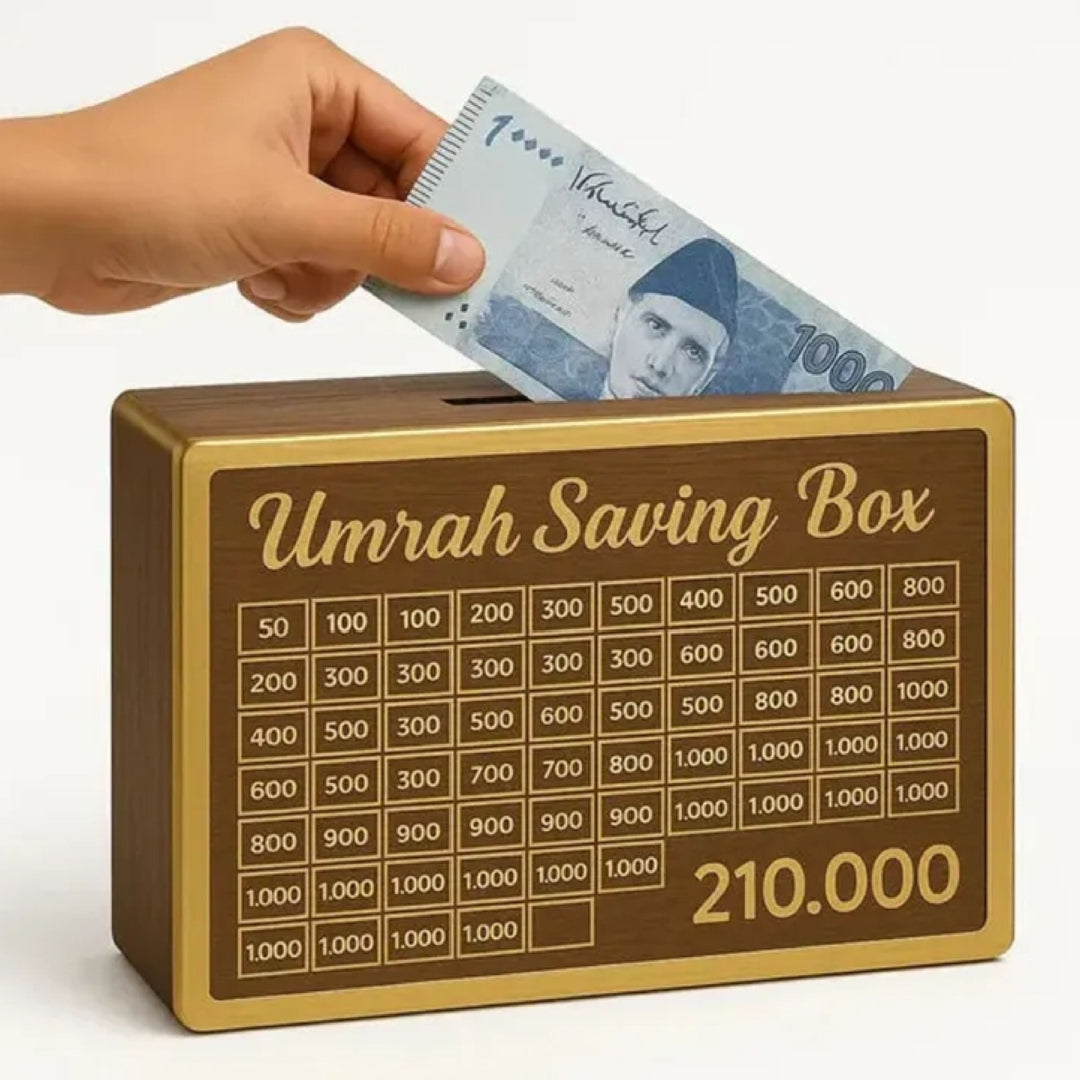 Umrah Saving Box – Secure Money Box for Your Holy Journey