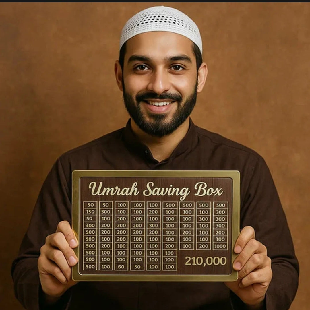 Umrah Saving Box – Secure Money Box for Your Holy Journey