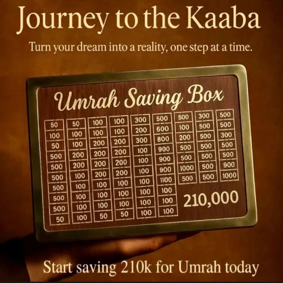 Umrah Saving Box – Secure Money Box for Your Holy Journey