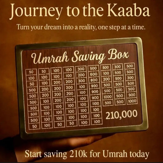 Umrah Saving Box – Secure Money Box for Your Holy Journey